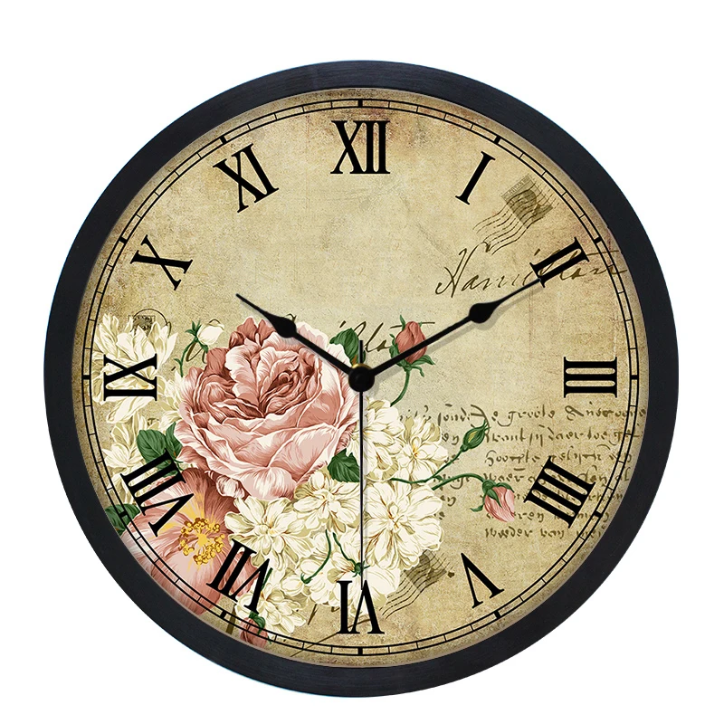 Retro Digital Wall Clock Silent Simple Bedroom Nordic America Modern Rustic Living Room Creative Personality Home C6T | Дом и сад