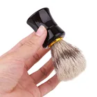 Мужская щетка для бритья бороды, барсук, волосы, бритье, деревянная ручка, прибор для чистки лица, высококачественный профессиональный инструмент для салона, безопасная бритва, щетка