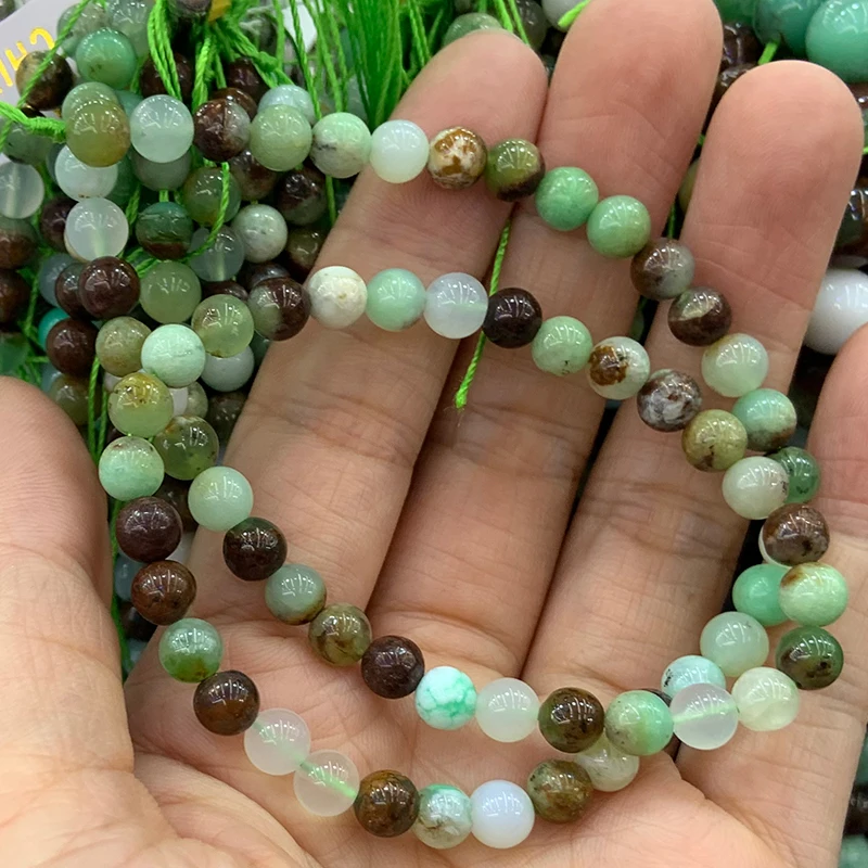 Бусины из натурального камня хризопаза 15 дюймов круглые свободные бусины сделай