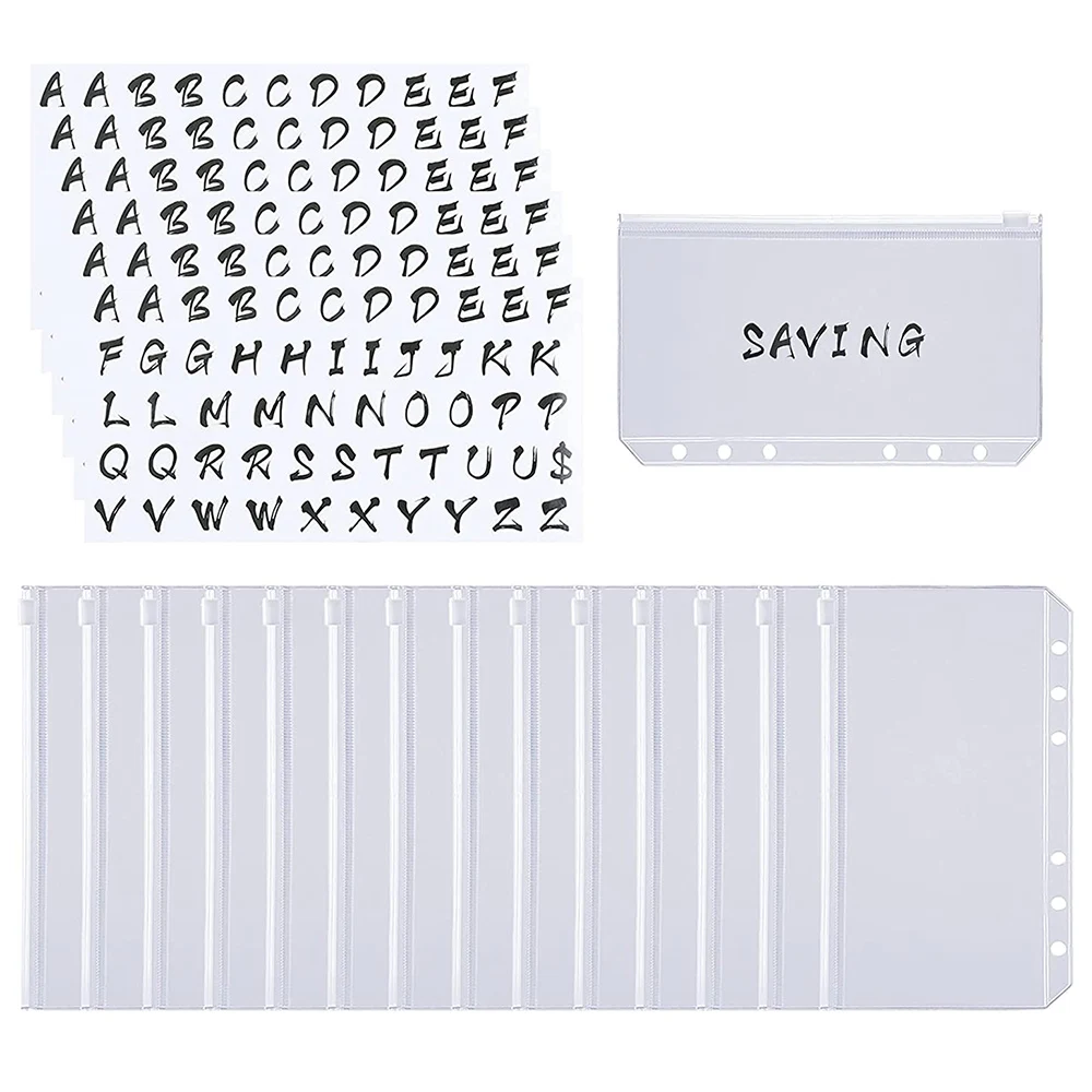 Папки для бумаг формата A6, 12 шт., с 6 отверстиями