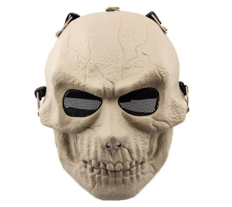 

Airsoft Skull Full Face Tactical Paintball Mask Metal Mesh Protective Gear Military Army Accessories CS Wargame Hunting Masks