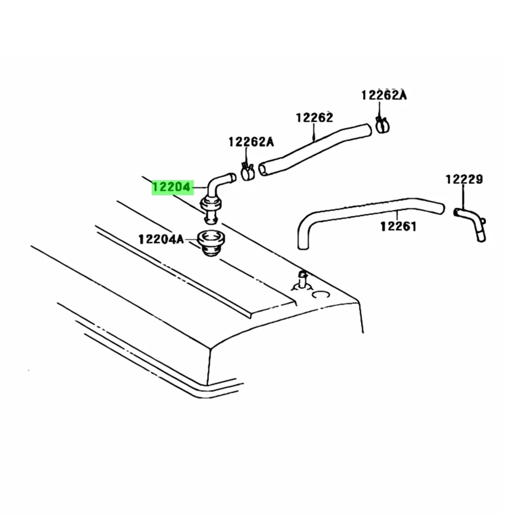 Автозапчасти положительная вентиляция Картера PCV-клапан 12204-11040 для Toyota Corolla Camry