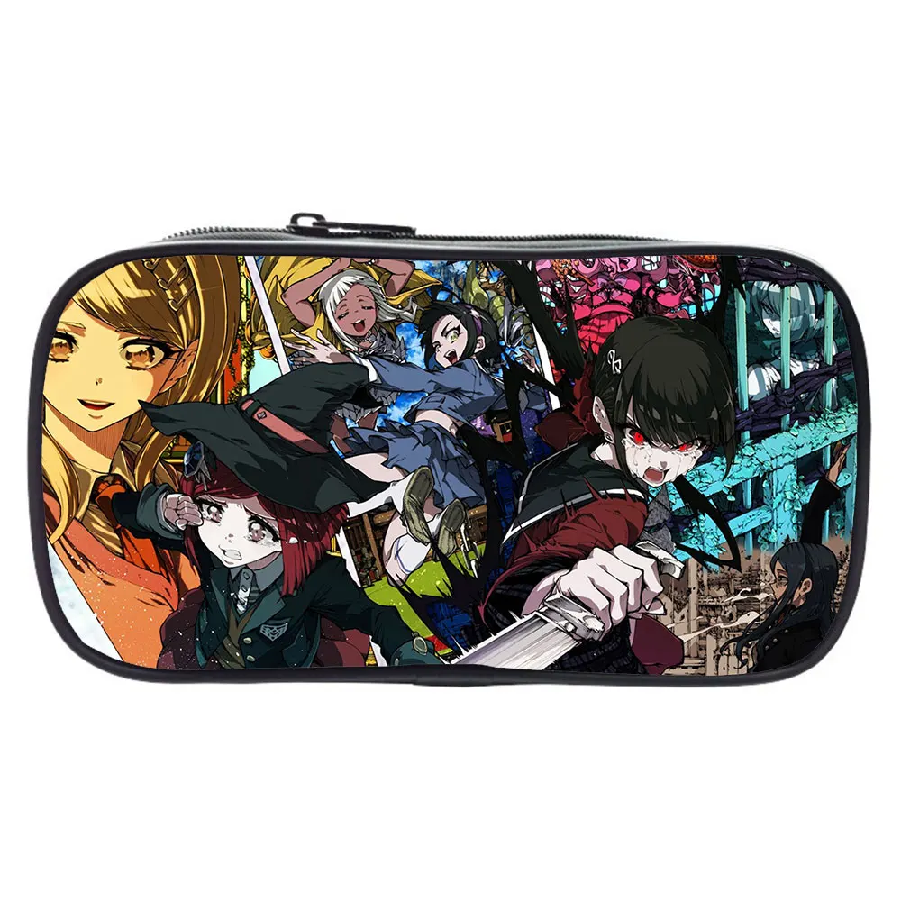 

Hot Cartoon Make Up Boxes Danganronpa Monokuma Pencil Case 3D Print Anime Multifunctional Stationery Bag Large Capacity Pen Box