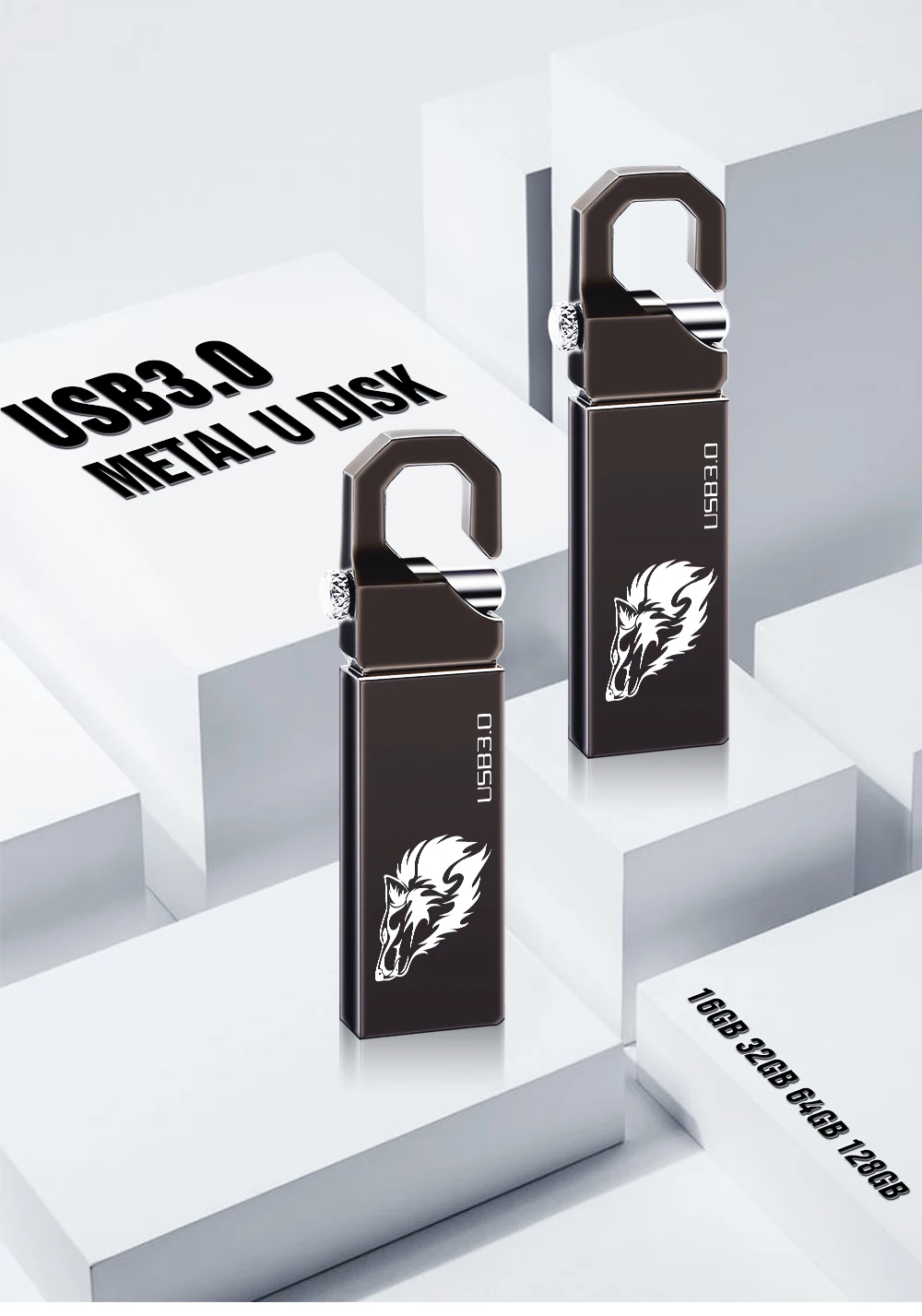 USB 3,0 Флешка 8 ГБ 16 ГБ 32 ГБ USB флеш-накопитель водонепроницаемый 64 Гб 128 ГБ Флешка usb 3,0 флешка