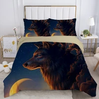 3d comforter bedding sets doubleeuro15013090 duvet cover set blanketquilt cover and pillowcase moon wolf quality printed