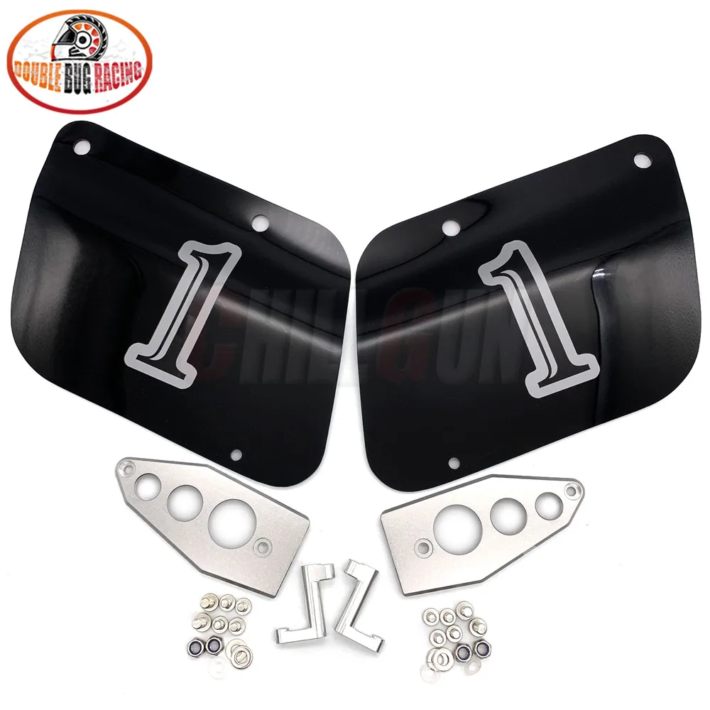 Аксессуары для мотоциклов Cafe Racer Flat BODY SAMPING SIDE NO. Номерной знак Черный YAMAHA XSR155 XSR 155