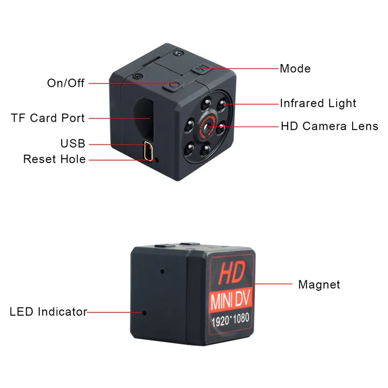 Профессиональная Ультра HD камера портативная Full 1080P выход многофункциональный