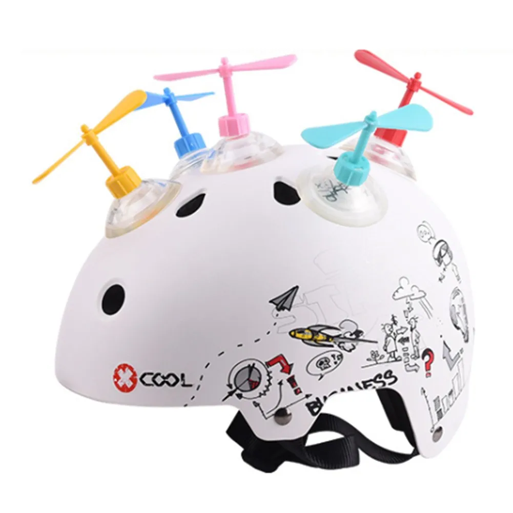 

Mountain Bicycle Helmet Sucker Rotating Dragonfly Helmet Decoration Cute Car Childlike Plastic Bike Cycling Accessories Parts