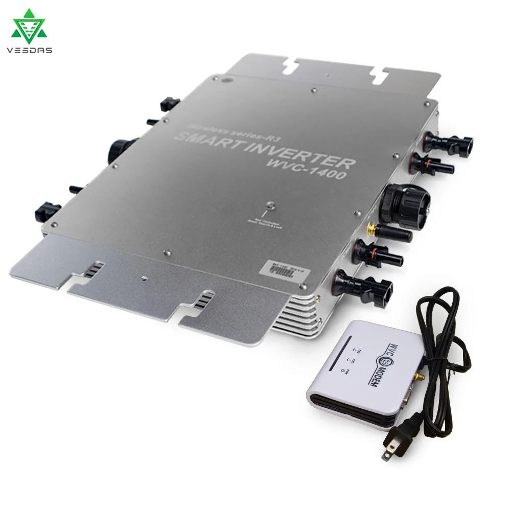 IP65 водонепроницаемый MPPT 1400 W Сетка Tie Micro Инвертор 22-50 V постоянного тока до 110 V/220 V для 36 V 1400 W PV системы
