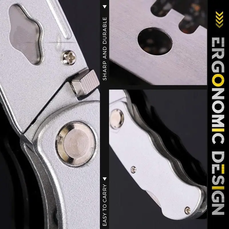 Titanium alloy push-pull telescopic knife multifunctional utility portable office outdoor survival EDC | Инструменты