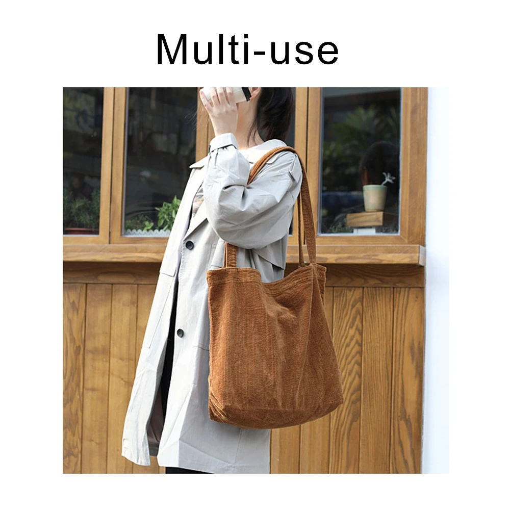 Women Big Canvas Shopping Bag Reusable Soild Extra Large Tote Grocery Eco Environmental Shopper Shoulder Bags For Young Girl |