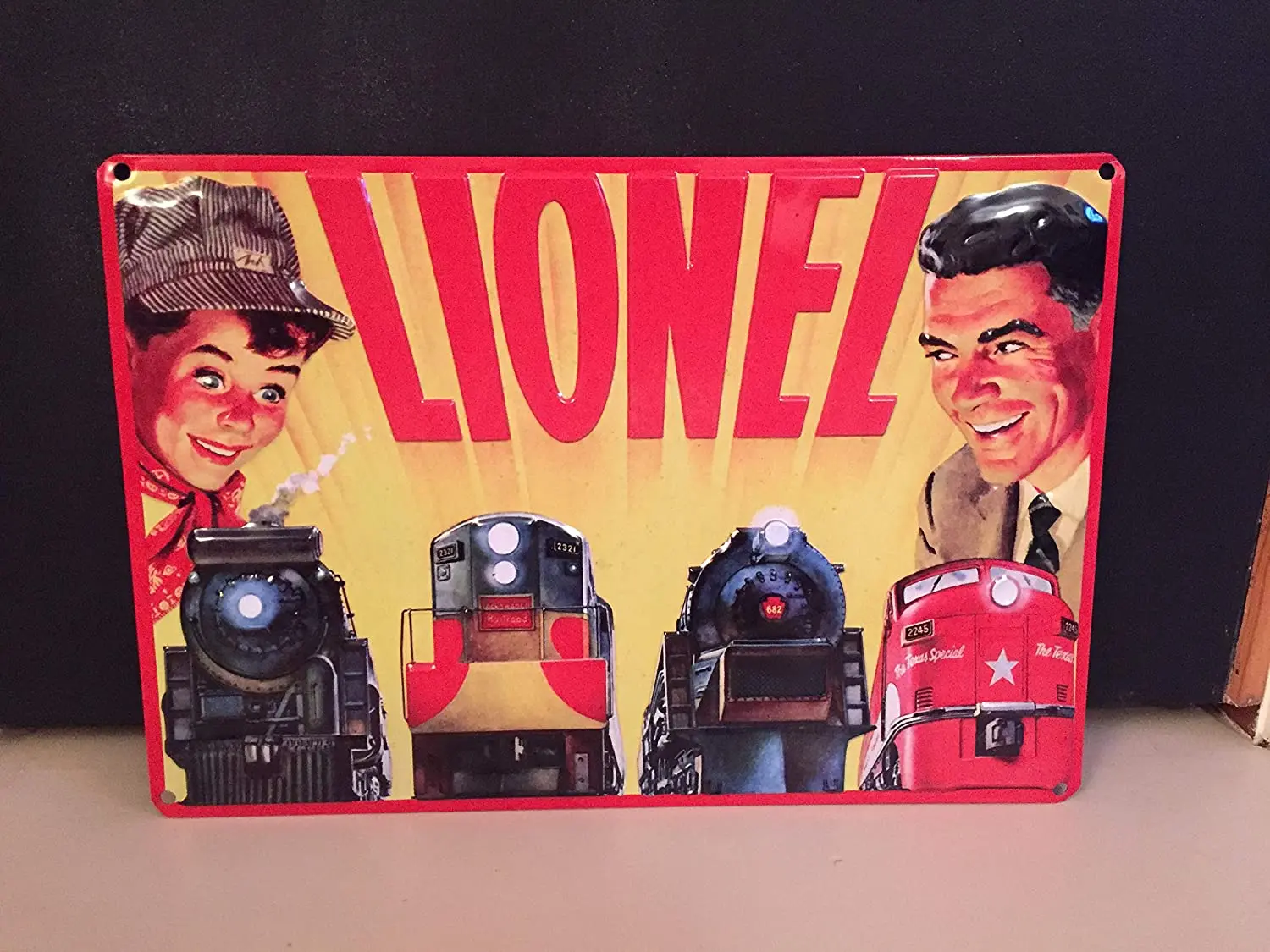 

Diuangfoong Lionel Trains Vintage Reproduction Metal Sign 12" x 8"