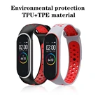 Силиконовый ремешок для Xiaomi Mi Band 43, сменные браслеты, водонепроницаемый ремешок для часов MI4 Band, дышащий браслет