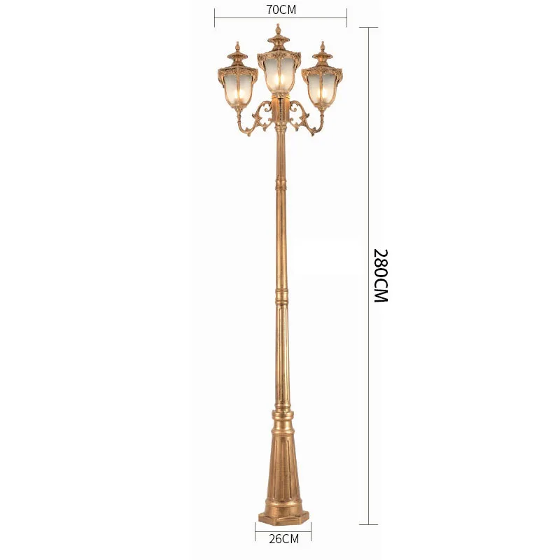 

Европейские садовые фонари WECUS античный стиль