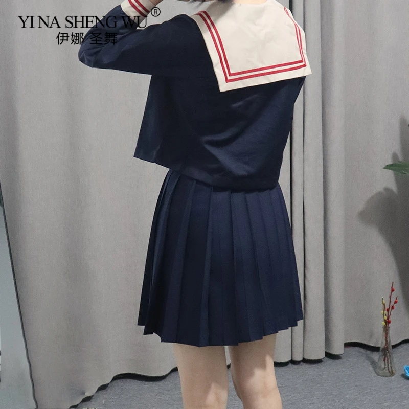 

Sailor Dress Suit Girls Japanese Korea Style Jk School Uniform Short&Long Sleeve Hell Pleated Academy Anime Harajuku Cosplay New