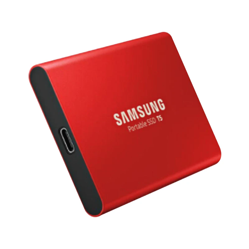 Samsung T5 портативный SSD 250 Гб внешний твердотельный накопитель 500 Гб 1 ТБ жесткий диск HD диско Дуро ssd 2 ТБ Gen2(10 Гбит/с) и назад co - Цвет: Red