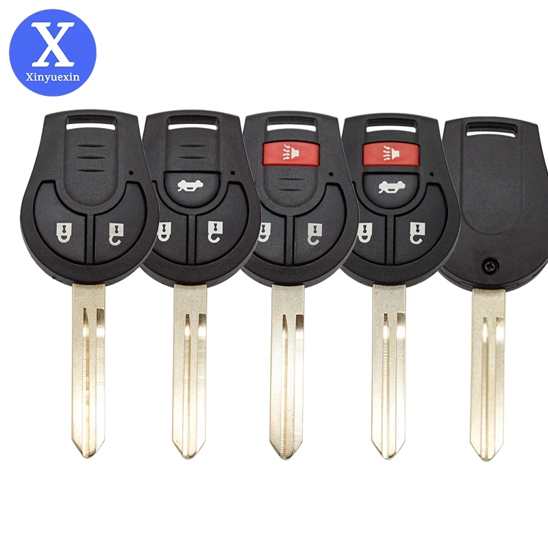 

XinYueXin Case Fob Remote Key Shell 2/3/4 Buttons For Nissan Cube Qashqai Juke Suny Sylphy March Tiida Micra Remote Fob