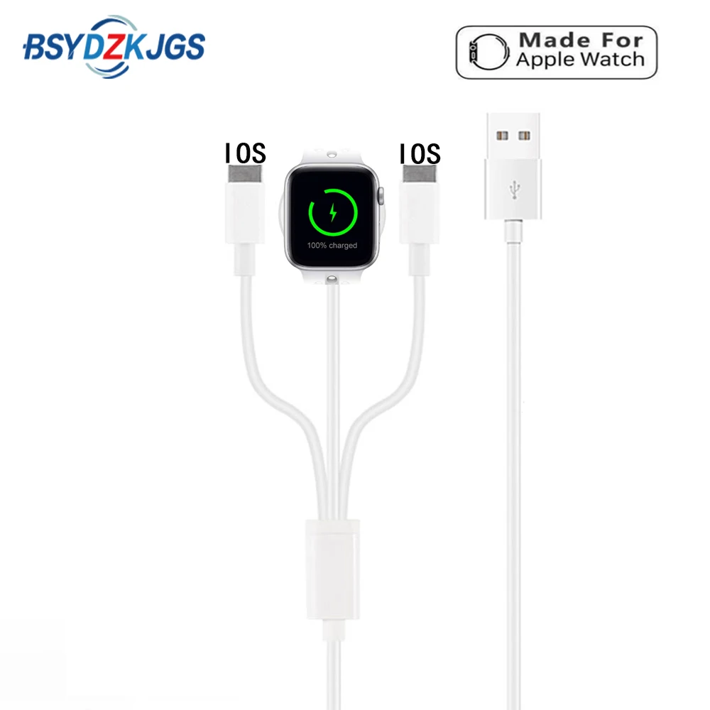 BSYDZKJGS 3 в 1 Беспроводное зарядное устройство для Apple Watch 2 4 быстрое USB кабель iPhone X Xs 8