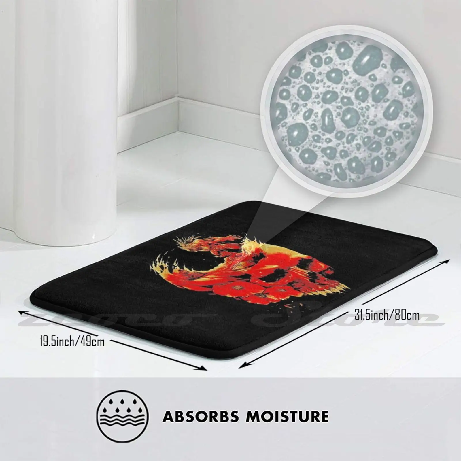 Коврик с логотипом коврик нескользящий впитывающий воду дверной Gears 5 Gaming Gamer