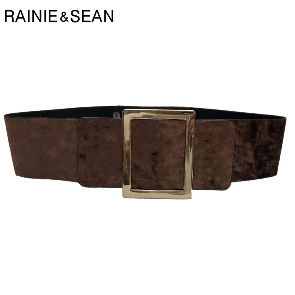 Ремень из искусственной кожи Женский винтажный пояс с широким поясом Синий