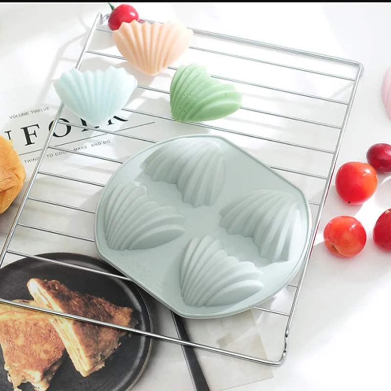 Силиконовая форма для выпечки 4 ячейки в форме сердца | Дом и сад