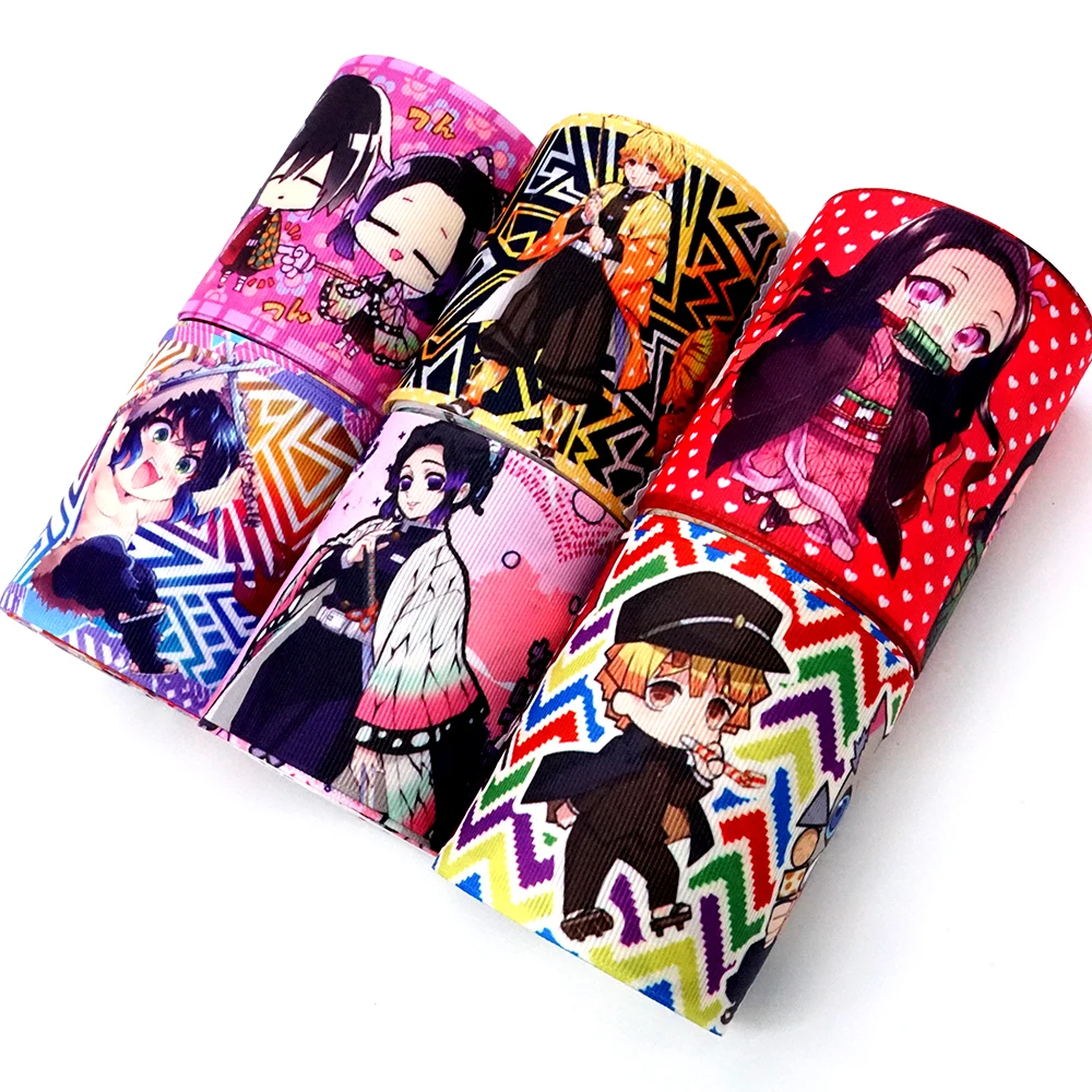 Printed Satin Grosgrain Ribbons DIY Sewing Accessory Gift Wrap Ribbon for Christmas Wedding Decor 38494 | Дом и сад