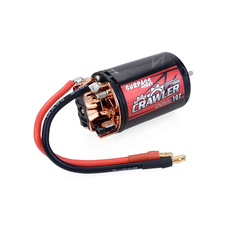 SURPASS HOBBY 550 10T водостойкий мотор с 5 слотами для TRAXXAS Tamiya RedCAT Kyosho WLtoys 1/10 RC Гусеничный