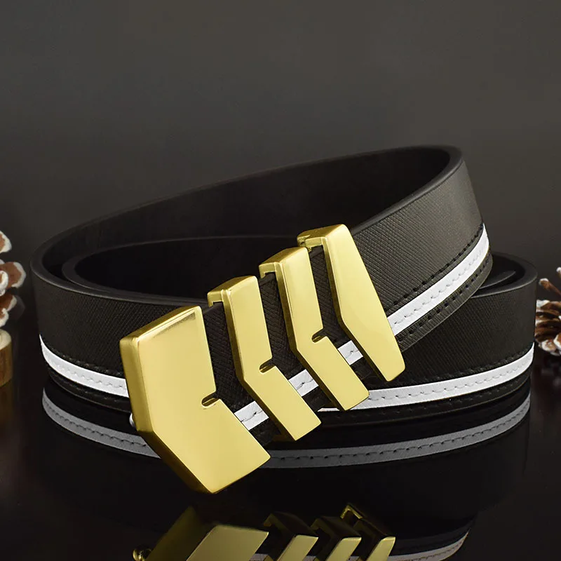 

Модный мужской ремень в Корейском стиле Модный брендовый мужской кожаный белый Повседневный Универсальный Молодежный модный ремень для ко...
