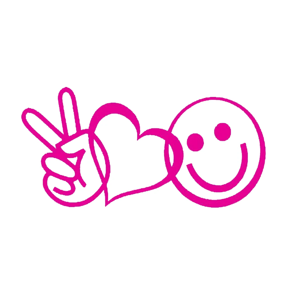 Peace Love счастье автомобиля стены ноутбук сердце хиппи Цветочная Виниловая пленка