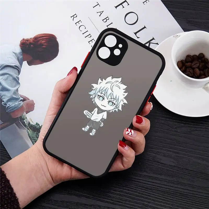 

Hunter X Hunter Killua Zaoldyeck Phone Case Matte Transparent for iPhone 7 8 11 12 s mini pro X XS XR MAX Plus cover funda