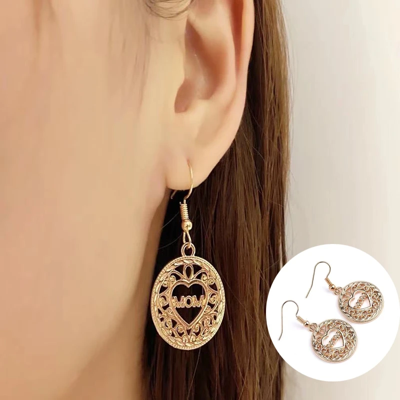 

Fashion Metal Women's Earrings Golden Geometric Earrings Stud earrings Circle Pendants Earrings Jewelry Gifts