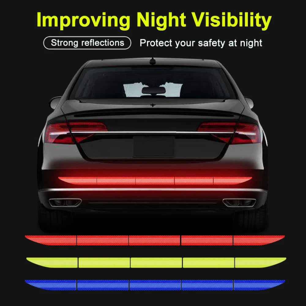 Car Reflectante Reflector Sticker 91*4cm Body Trunk Exterior Auto Accessories Reflective Tape Reflex Warning | Автомобили и