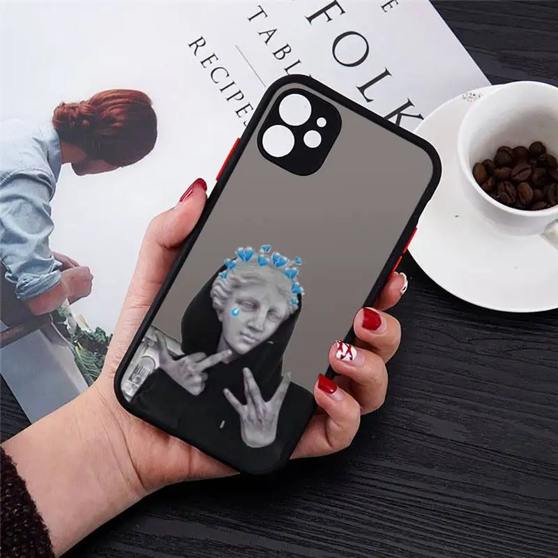 

Great Art Aesthetic David Mona Phone Case matte transparent For black iPhone 7 8 x xs xr 11 12 pro plus max mini Clear Funda