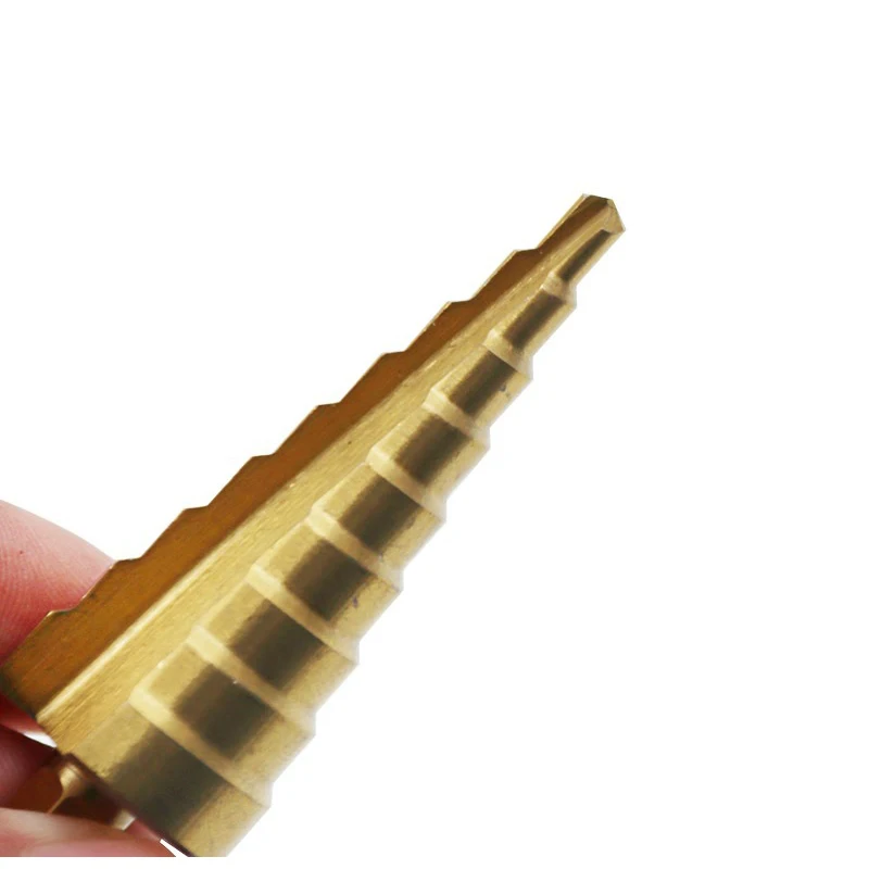 

3Pcs/set 3-12mm 4-12mm 4-20mm HSS Straight Groove Step Drill Bit Titanium Coated Wood Metal Hole Cutter Core Drilling Tools Set