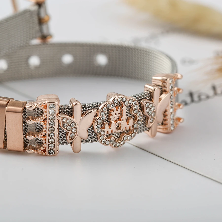 Женские/мужские часы с сетчатым браслетом браслеты для пояса из нержавеющей