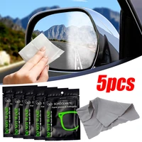 5pcs reusable glass anti fog cloth glasses wipes car rearview mirror helmet lens goggles mirror universal defogger cleaning wipe