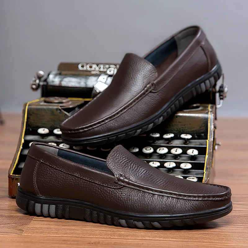 Мужская классическая обувь на плоской подошве из натуральной кожи | Спорт и
