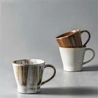 vintage japanese style teacup juice coffee mugs glass water cup stoneware ceramic hand painted coarse pottery kungfu tea set