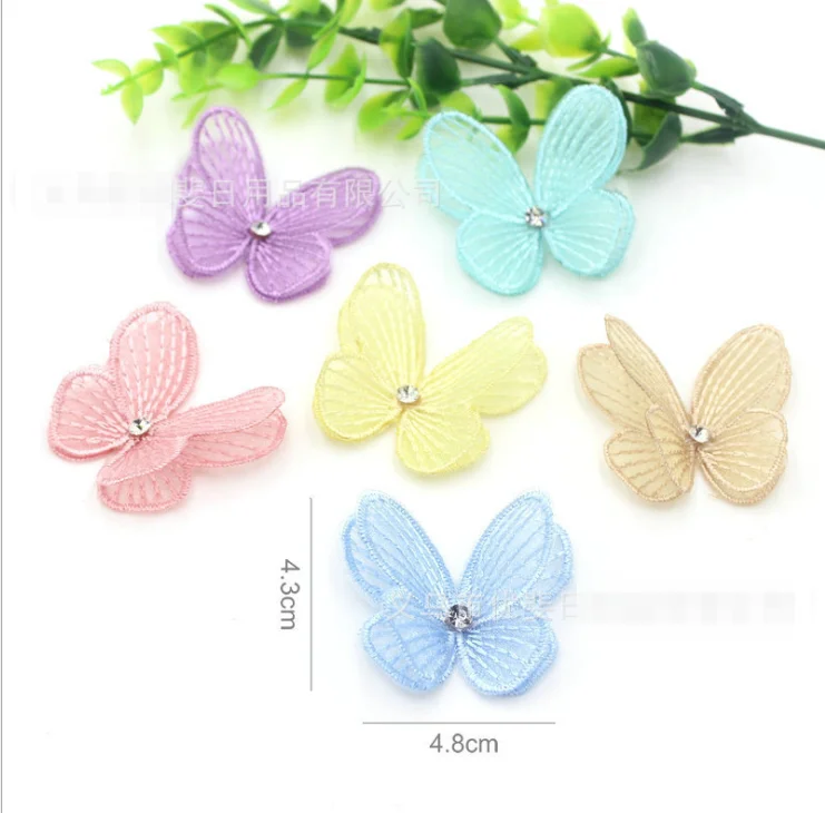 Двухслойный стерео ремень с алмазной кружевной вышивкой бабочки Детская повязка