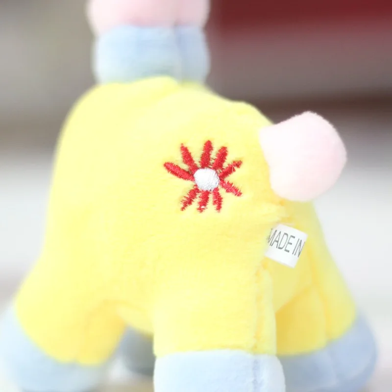 Новый Симпатичный плюшевый мягкий жираф 18 см красочный кулон брелок для ключей