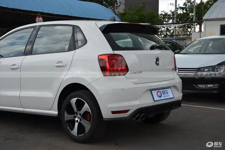ABS черный автомобиль заднее крыло багажника выступ Спойлеры для VW Защитные чехлы для сидений, сшитые специально для Volkswagen POLO GTI 2011 2012 2013