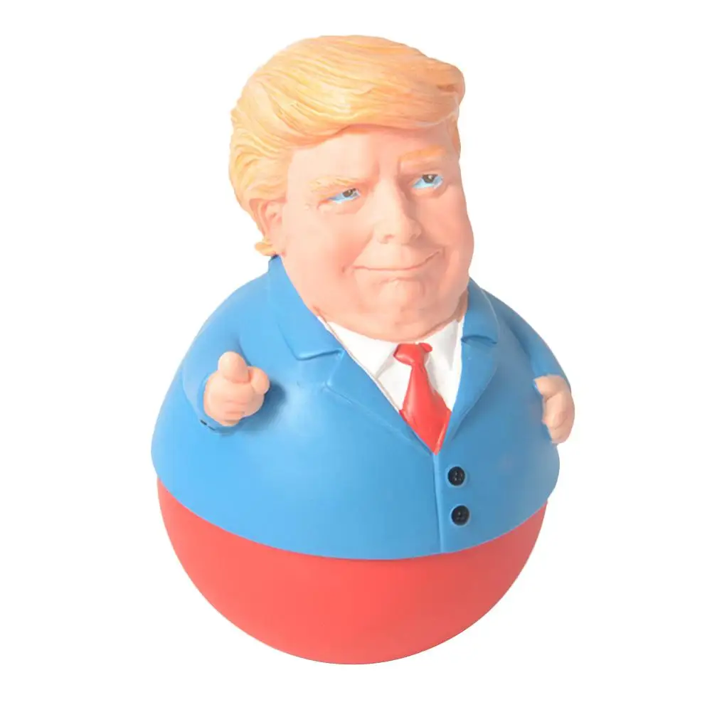 Стеклянная Статуэтка Трампа из смолы забавное настольное украшение статуэтка