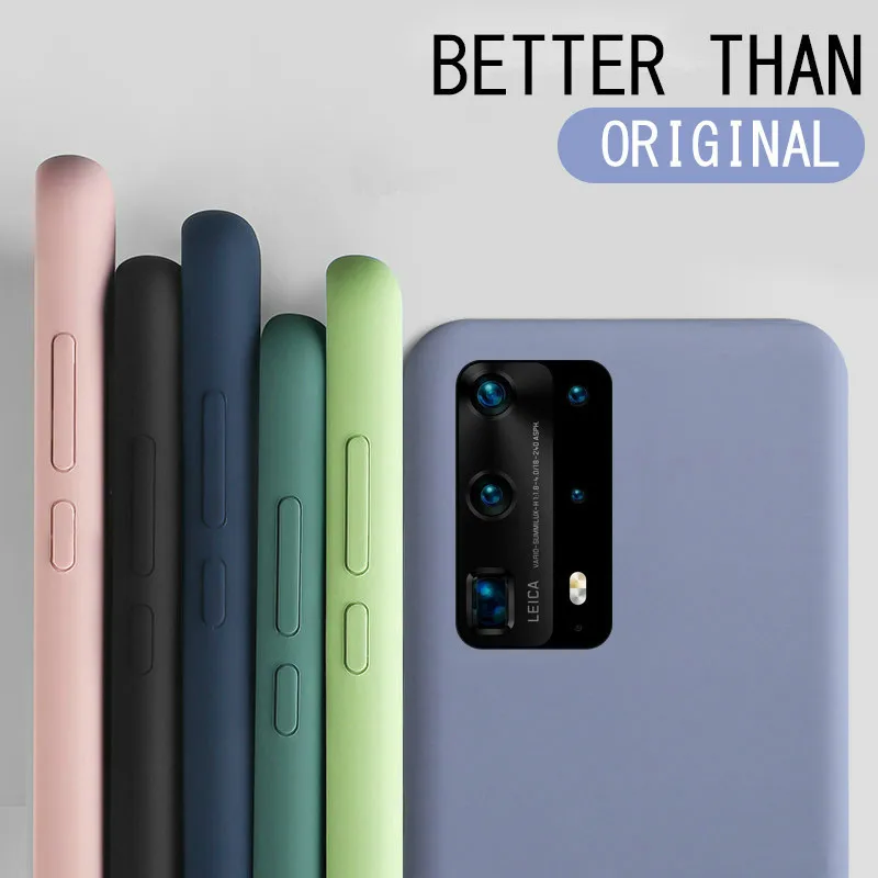 

Luxury Original Liquid Silicone Case For Huawei Y5 Y6 Y7 Pro Y9 Prime 2018 Psmart 2019 Y6P Y7P Y8P 2020 Shockproof Case Cover