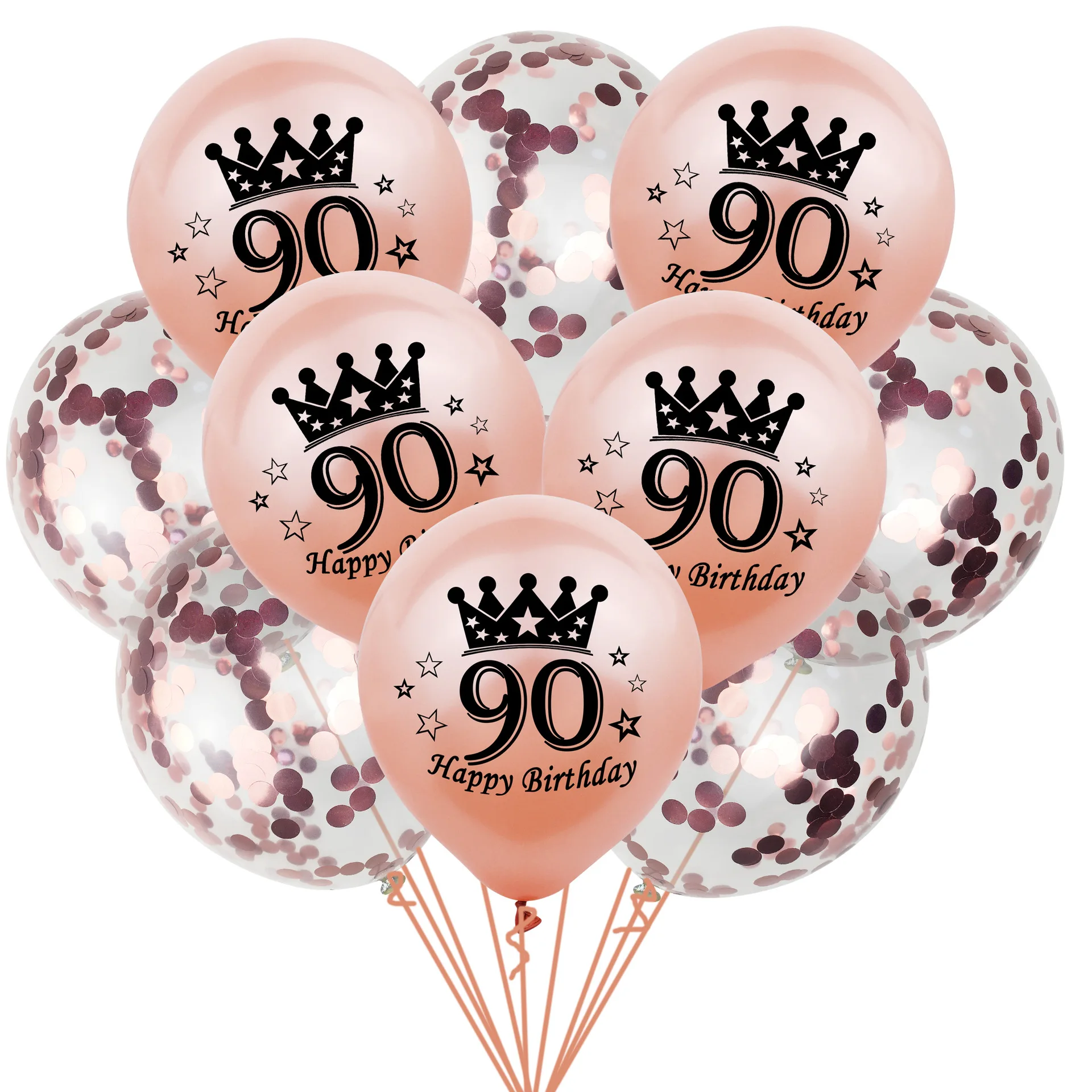 10 шт. розовые и золотые воздушные шары набор конфетти 18 20 21 30 день рождения деко