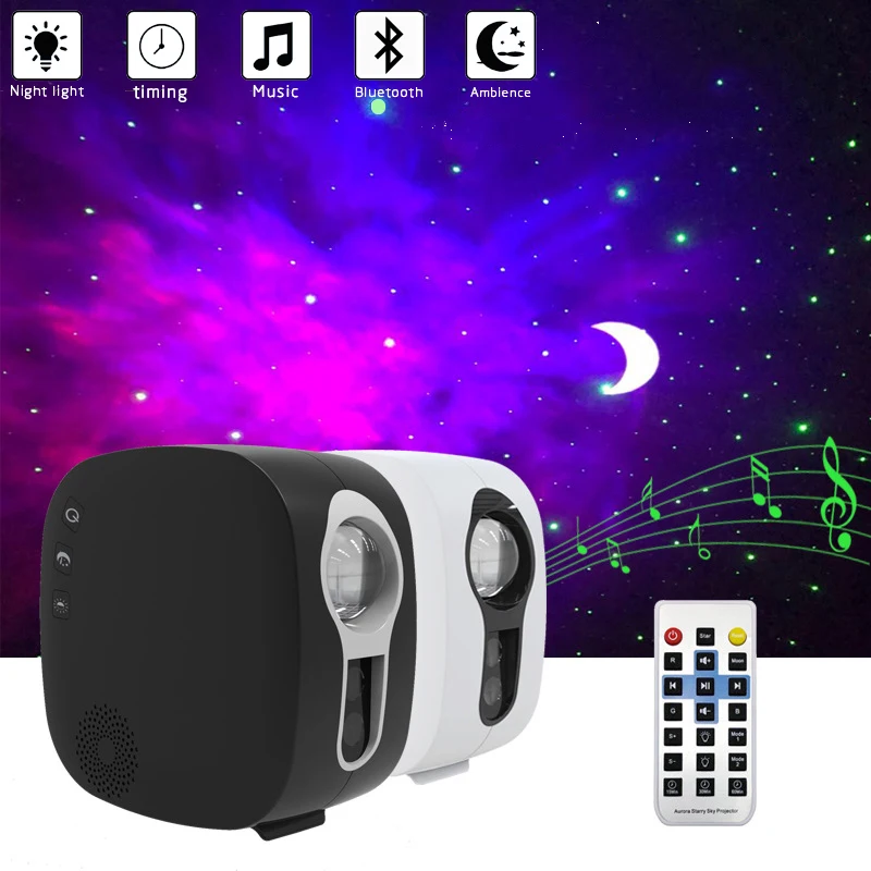 

USB starry sky Projector LED Night Light Projector Galax Nebula Ocean Music Voice Control Star Romantic Projection Lamp Birthday