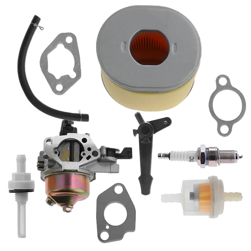 

Lawn Mower Carburetor kit Engine Tools Air Filter For Honda GX270 9HP Spark plug.Paper Pads