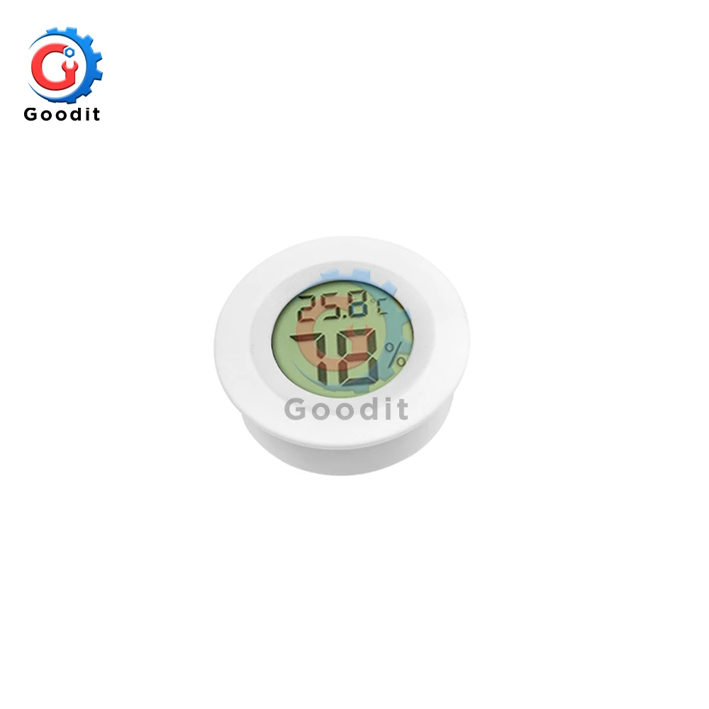 White Mini Digital LCD Indoor Convenient Temperature Sensor Humidity Meter Thermometer Hygrometer Gauge indoor outdoor LCD Digital - Цвет: White