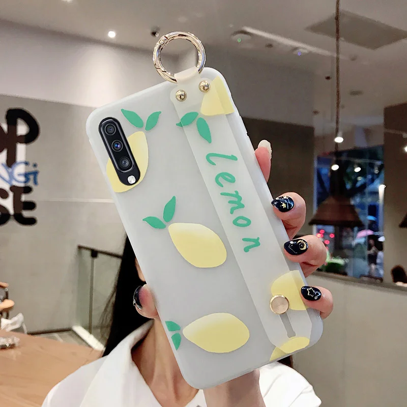 SK3-23WDLemon Socoupair Мягкий чехол из ТПУ для samsung Galaxy Note 8 9 10 S10 S9 S8 plus A40 A50 a10 a70 a30 a20 A60 держатель для телефона - Цвет: SK3-23WDLemon