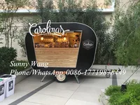 Mobile Burger Food Cart Vending Truck Trailer HotDog Van Breakfast Kiosk for Sale