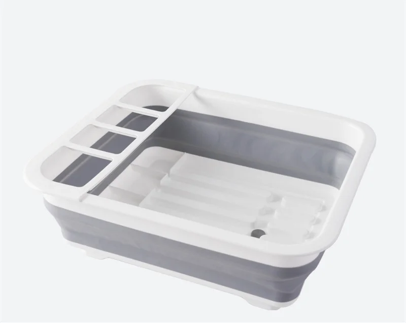 Foldable Dish Rack Kitchen Storage Holder Drainer Bowl Tableware Plate Portable Dinnerware Organizer Drying Home Shelf tool | Дом и сад